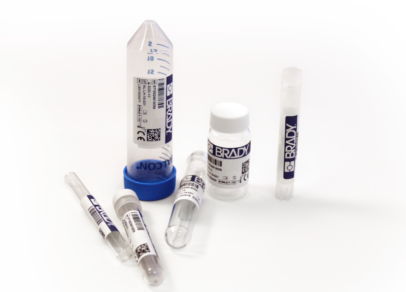 vorgestanzte Etikette für den Laborbereich